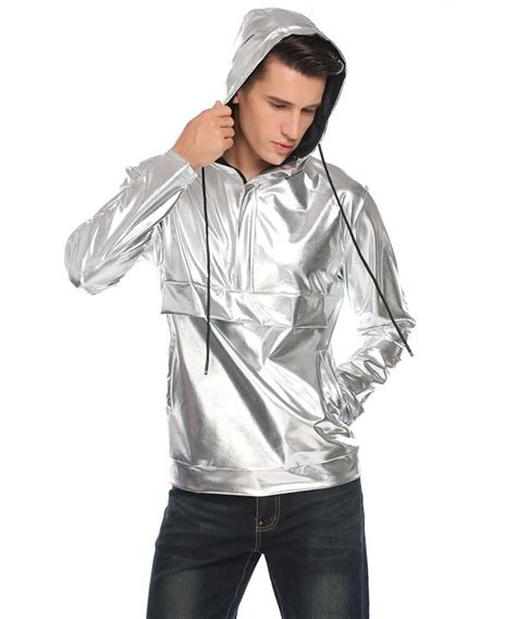 Men's Metallic Hoodies 